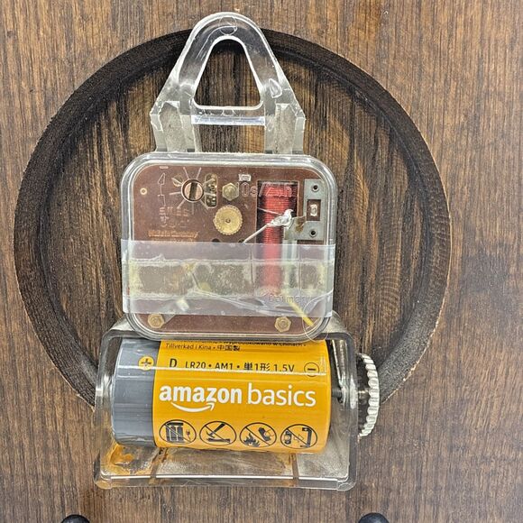 Seth Thomas Blue Hearts Garden Tile Wall Clock Made in USA TESTED WORKS 13”x8” - Picture 9 of 11